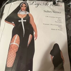 Women’s Nun Plus Size Halloween Costume 1x/2x